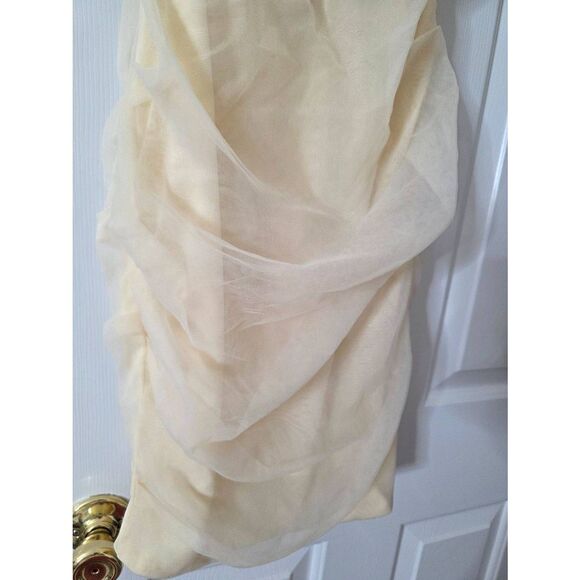 House of CB Leila ivory mesh strapless corset dress XS $195 - Picture 5 of 11